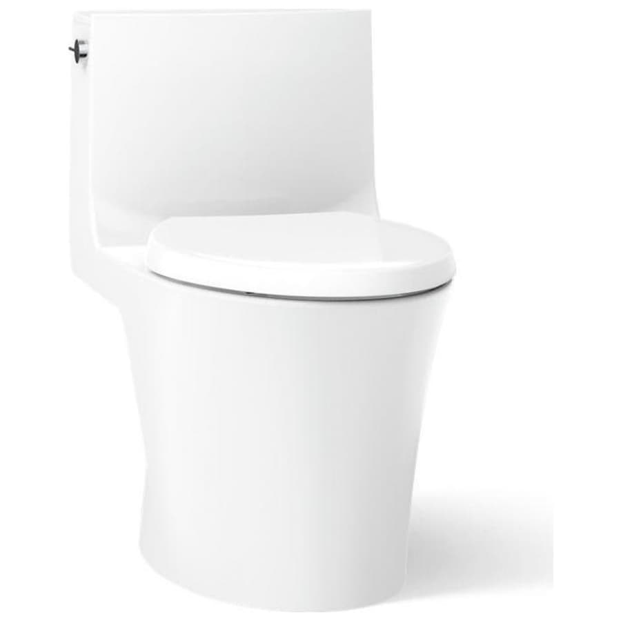 Veil 0.8/1.28 GPF Dual Flush One Piece Elongated Toilet with Left Hand Lever - Requires Bidet Seat Not Included