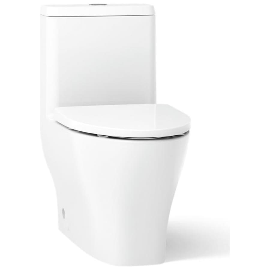 Reach 0.8 / 1.28 GPF Dual Flush One Piece Elongated Toilet with Actuator Flush - Seat Included