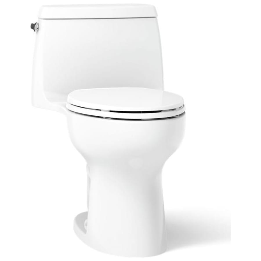 Santa Rosa ContinuousClean Comfort Height 1.28 GPF One-Piece Compact Elongated Toilet with Revolution 360 Flushing Technology